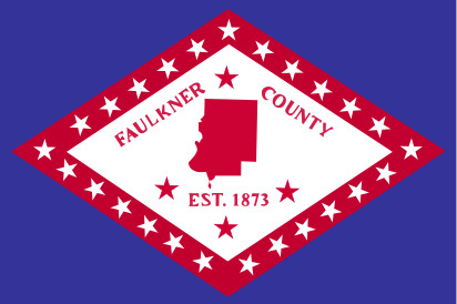 Bandera Condado de Faulkner
