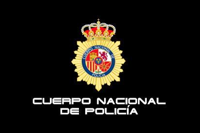 Bandera Policía Nacional Negra