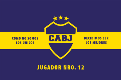Bandera Boca Juniors exterior