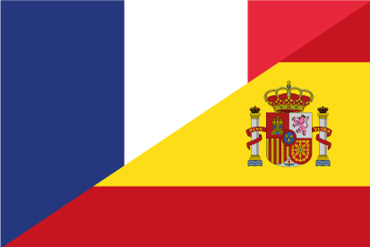 Bandera España Francia 