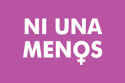 Bandera Ni una menos