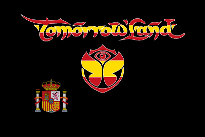 Bandera TomorrowLand España negra