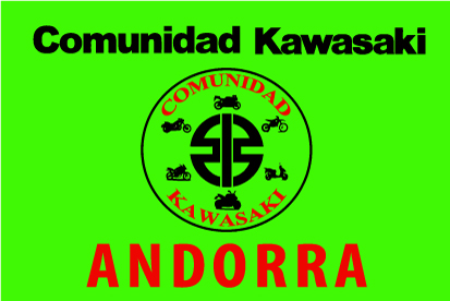 Bandera Comunidad Kawasaki Andorra verde
