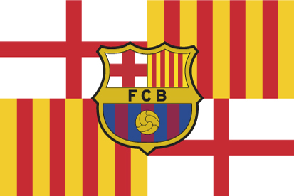 Bandera Barcelona personalizada