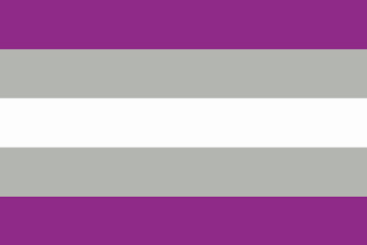Bandera Gris-Asexual