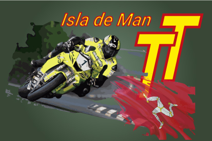 Bandera Isla de Man TT Custom