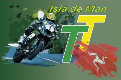 Bandera Isla de Man TT Custom 2