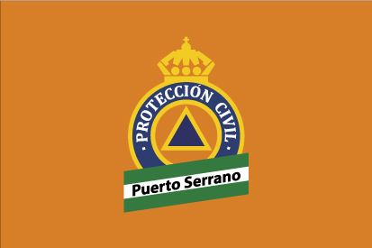 Bandera Protección Civil Puerto Serrano