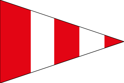 Bandera Abecedario Náutico CIS - Gallardete de inteligencia