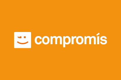 Bandera Compromis naranja