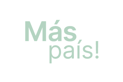 Bandera Más País blanca