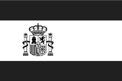 Bandera España blanco y negro