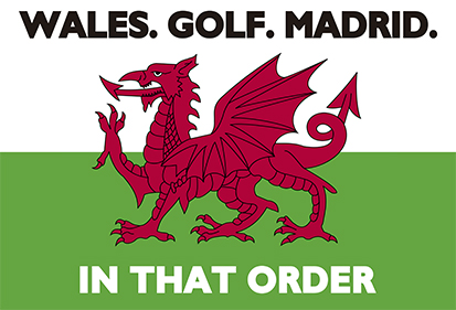 Bandera Gales Golf Madrid