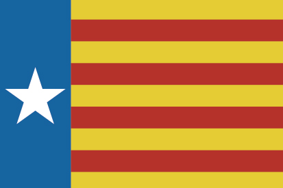 Bandera Estrelada valencianista horizontal