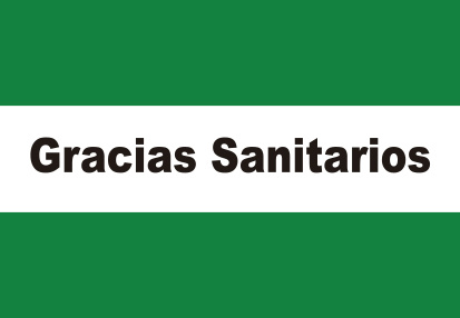 Bandera Andalucía Gracias Sanitarios