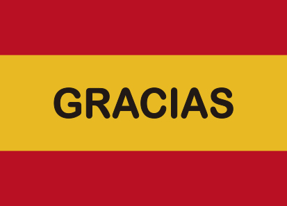 Bandera España Gracias