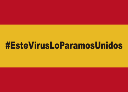 Bandera España Virus