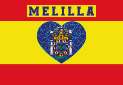 Bandera Melilla Corazón
