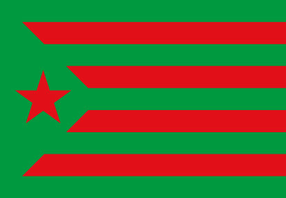 Bandera Estelada Estrella Roja