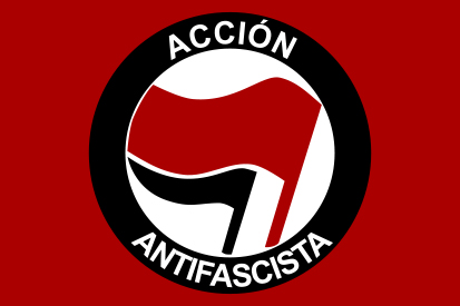 Bandera Acción antifascista España Maxi