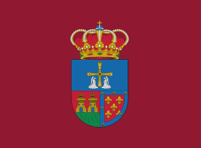 Bandera Proaza burdeos