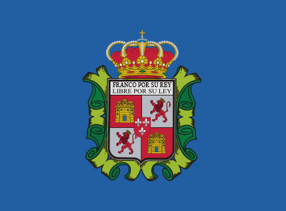 Bandera El franco azul