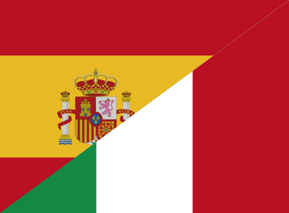 Bandera España C/E Italia