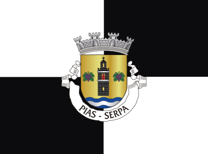 Bandera Pias Serpa negro y blanco