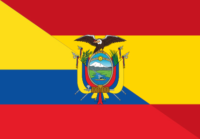Bandera España Ecuador 