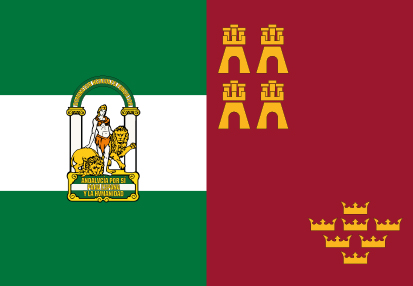 Bandera Andalucía y Región de Murcia 