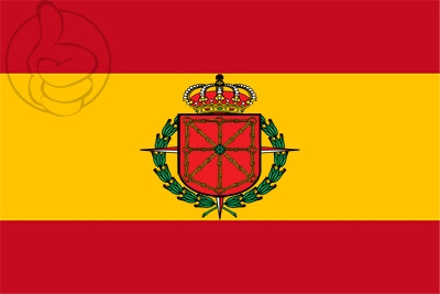 Bandera Navarra - Escudo Laureado - España