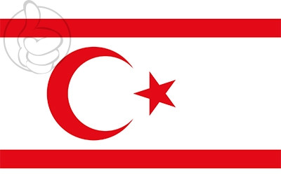 Bandera República Turca del Norte de Chipre