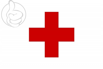 Bandera Cruz roja