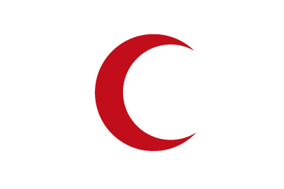 Bandera Media Luna Roja