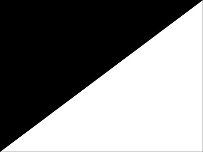 Bandera Bandera negra sobre blanco