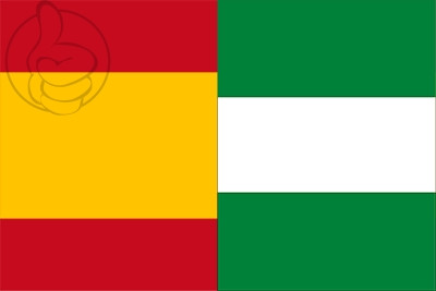 Bandera España y Andalucía