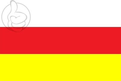 Bandera Osetia del Norte-Alania