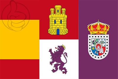Bandera España, Castilla y León, Soria