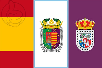 Bandera España, Málaga y Soria