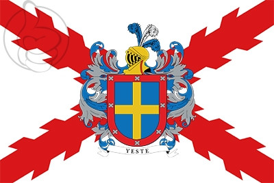 Bandera Yeste y Cruz de Borgoña