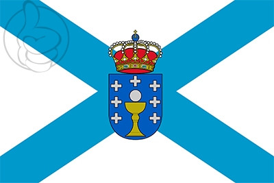 Bandera Galicia Cruz