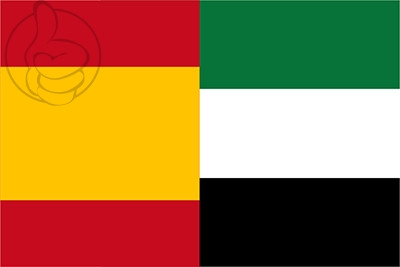 Bandera España y Extremadura