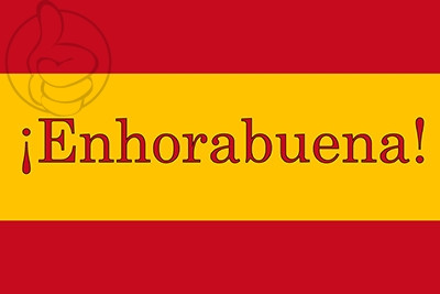 Bandera Enhorabuena