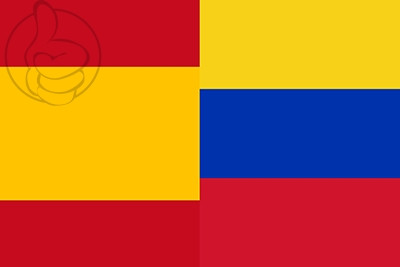 Bandera España y Venezuela