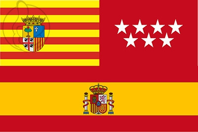 Bandera Aragón Madrid España