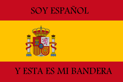 Bandera Soy Español y esta es mi bandera