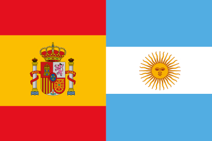 Bandera España Argentina