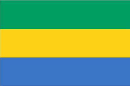 Bandera Gabón