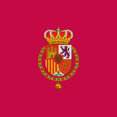Bandera Estandarte del rey de España