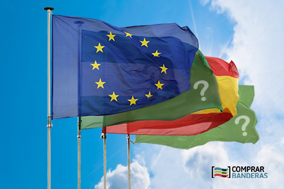 Bandera Paquete 4 banderas para Colegios